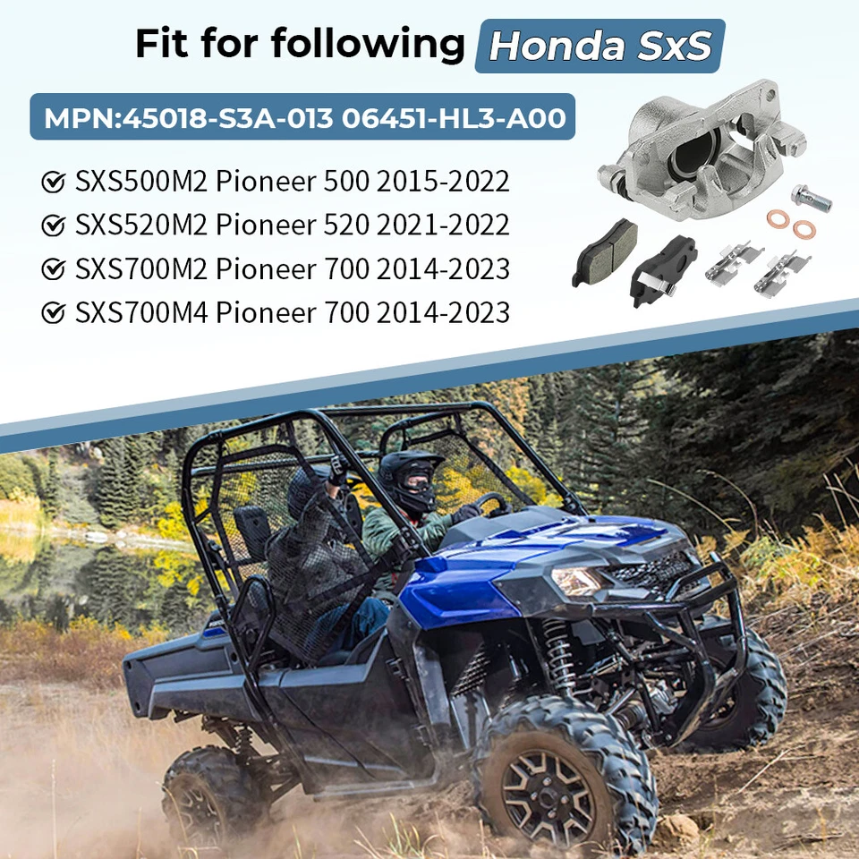 Pinza de freno delantera izquierda Honda Pioneer 700 Pioneer 500 SXS700 SXS500 2014-23 Foto 2 de 4