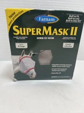 Farnam SuperMask II Classic Horse Fly Mask with Ears, Horse sized X-large