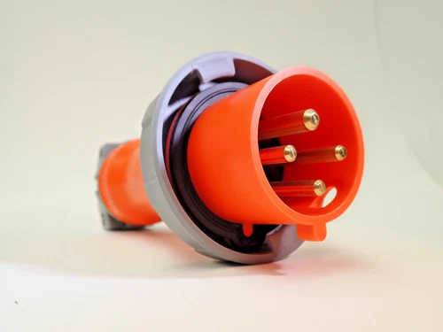Hubbell HBL430P12W -  iEC 309 Pin And Sleeve Plug 3P 4W 30A 125/250VAC