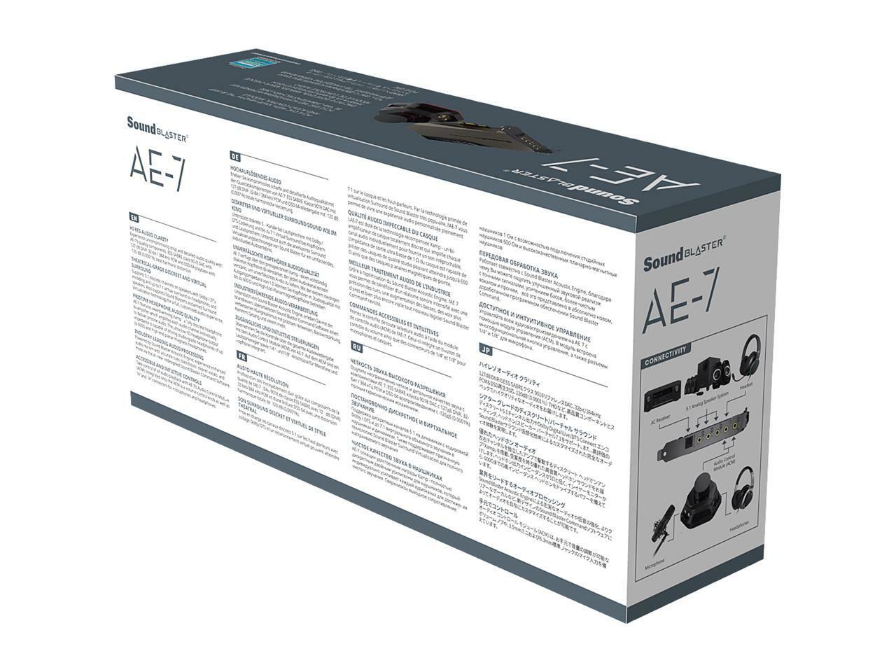 Creative Sb1800 Sound Blaster Ae 7 Black For Sale Online Ebay