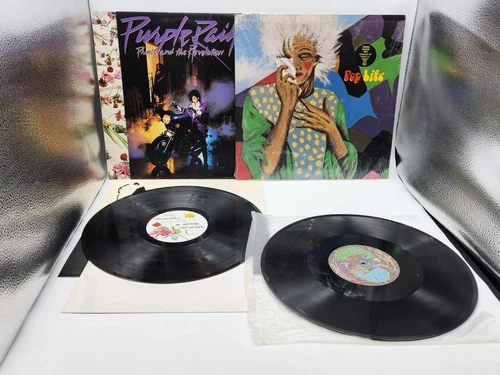 Prince 2 Vinyl Lot With Poster