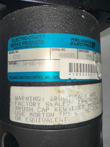 Electro-Craft #E721 / #0721-34-001-009 Servo Motor - Picture 5 of 5
