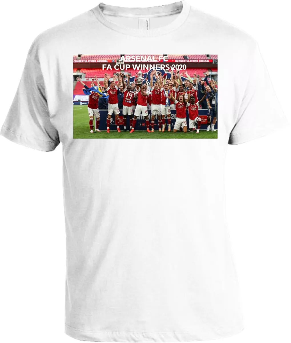 øjenvipper tidligste Søgemaskine optimering Arsenal FC FA Cup Winners 2020 T-Shirt Adults & Kids Sizes Available | eBay