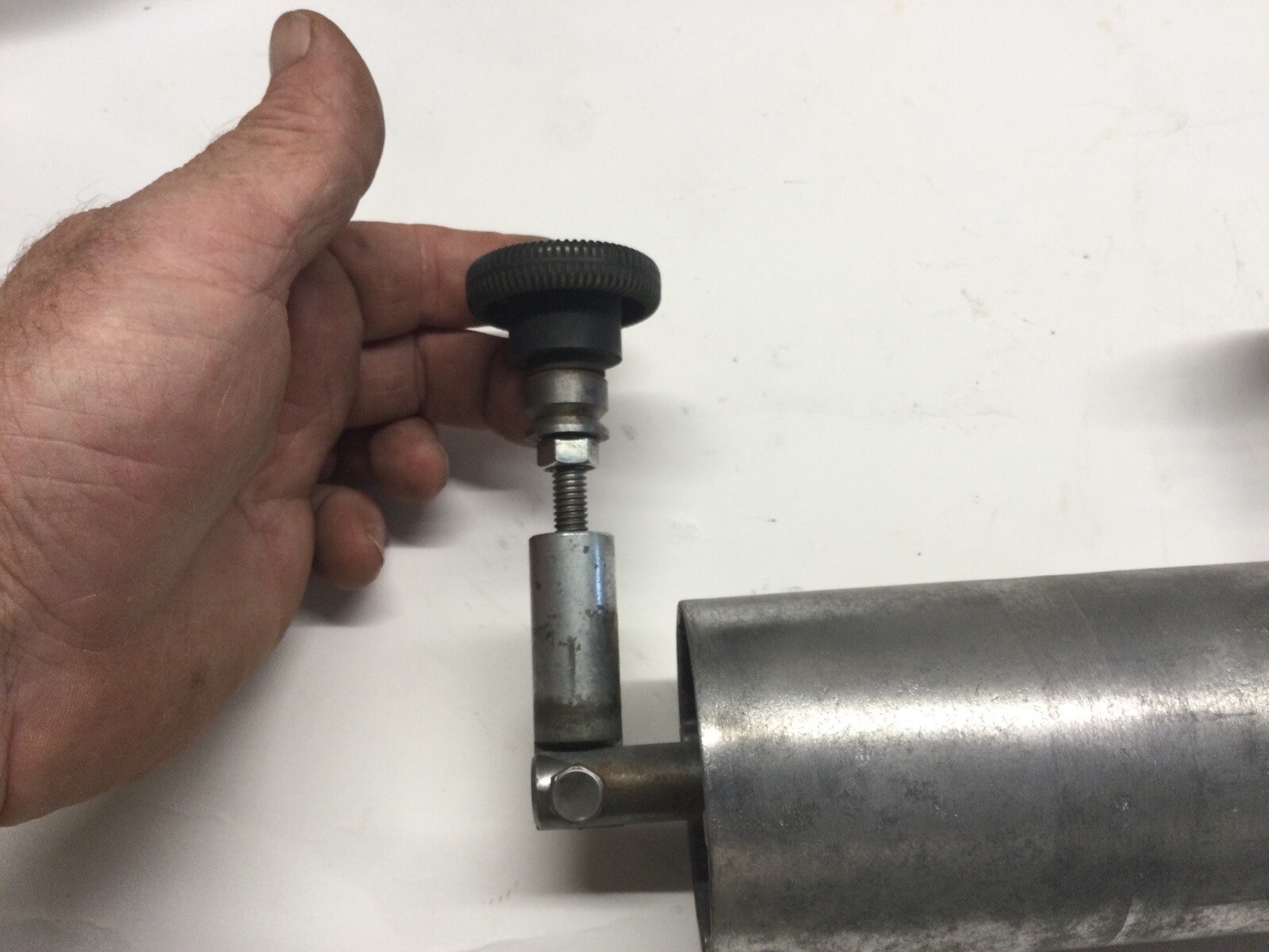 ToolKraft 335 Sander Idler Drum Roller w/ Post Mounts Assembly, 6” X 48