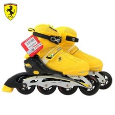 Ferrari Basic Adjustable Inline Skate Yellow Kids Size L - FK13