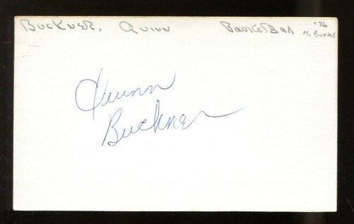Quinn Buckner Signed Index Card 3x5 Autographed Celtics Hoosiers 56280
