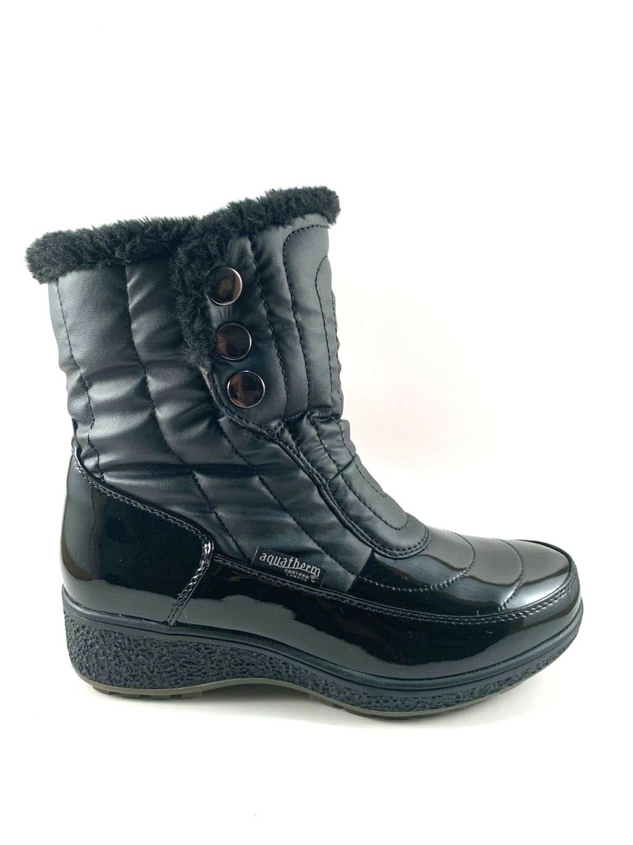 Aquatherm by Santana Canada Harper Black Wedge Water Resistant