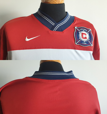 M) CHICAGO FIRE SHIRT JERSEY USA SOCCER FOOTBALL STOICHKOV