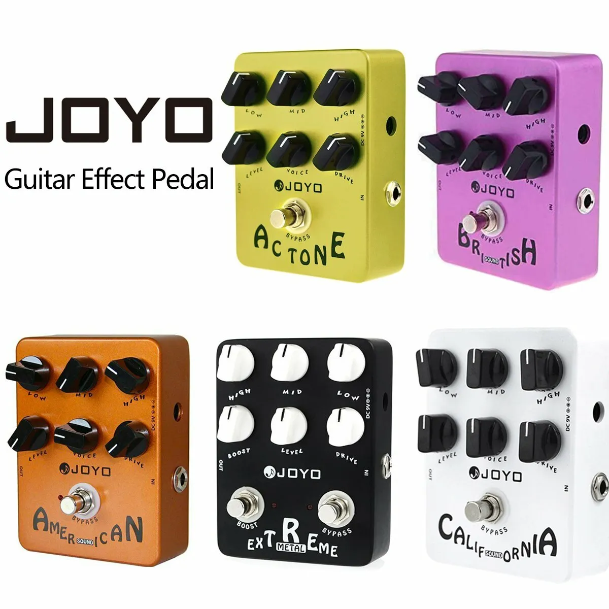 JOYO Guitar Effects Pedal American/California/British/Metal Sound Amp  Simulator eBay