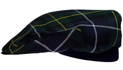 Herren Schottenkaro flache Kappe MacNeil of Barra modern Schottenkaro schottisch hergestellt Mütze