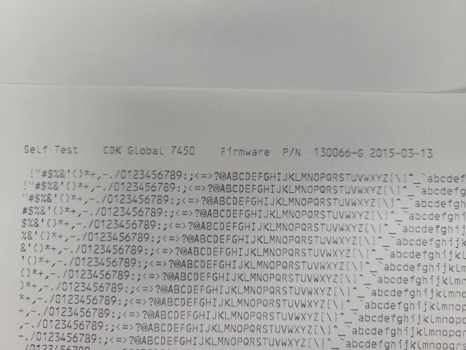 CDK Global Accel-7450 T Dot-Matrix Printer USB/Serial/LAN (No Tray No Tractor) - Image 3 of 4