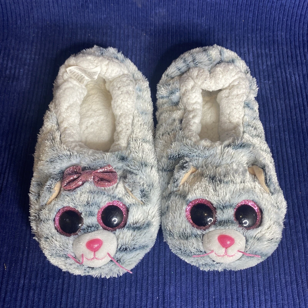 Ty Beanie Boo Kiki Slippers Girls Shoes USA Shoe Size 4 6