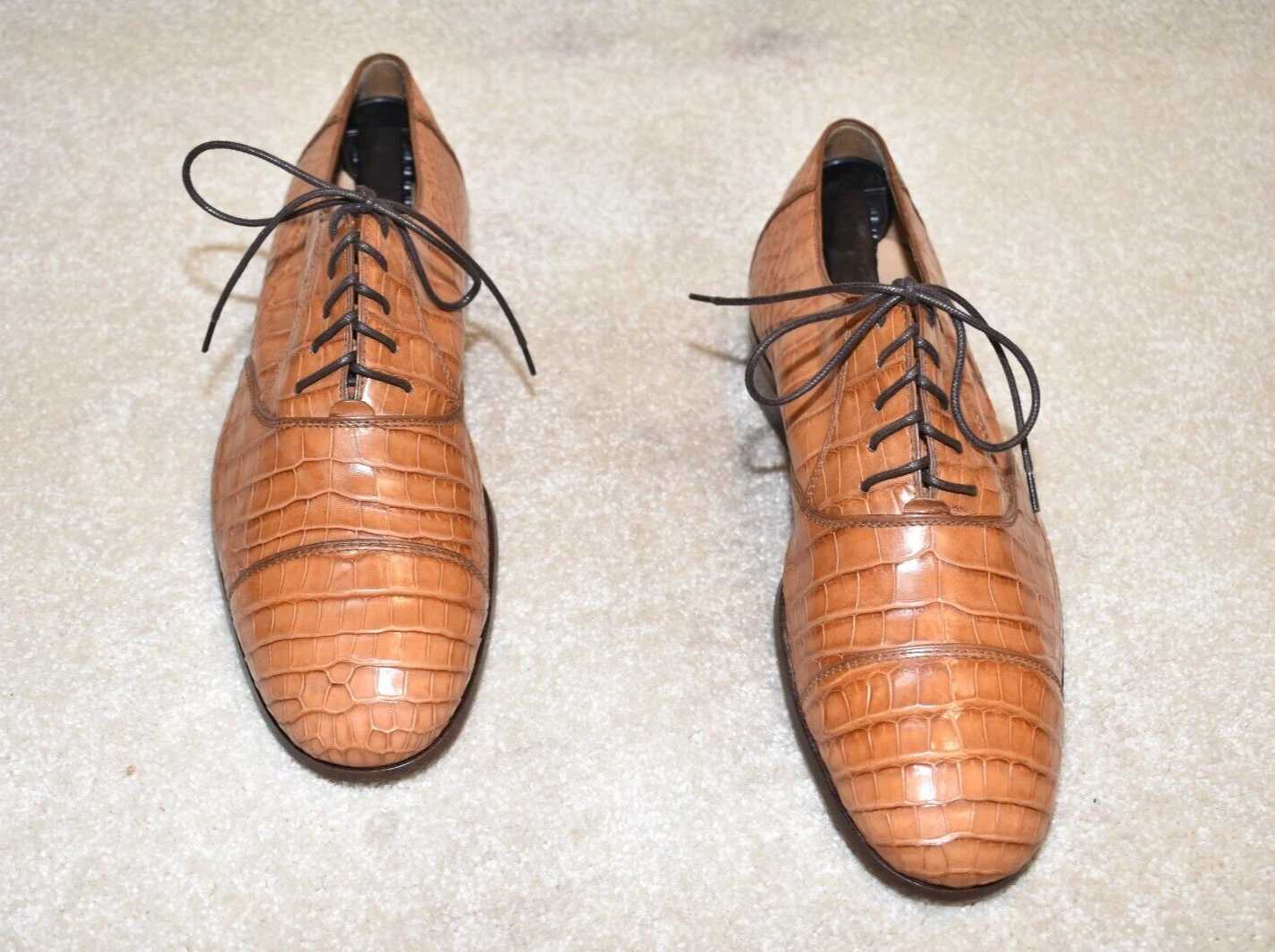 Giorgio Armani — GORGEOUS GIORGIO ARMANI "GENUINE CROCODILE" WORN 1X OXFORDS 6 US M $3600