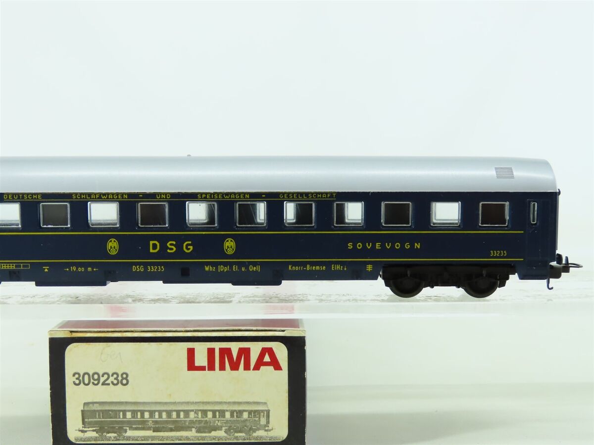 HO Scale Lima 309238 DSG German Sleeper Passenger Car #33235 HO Scale Lima 309238 DSG German Sleeper Passenger Car #33235