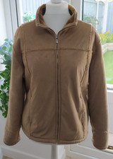 Joie De Vivre Beige Ladies Faux Sheepskin Type Jacket Size 16 (m)