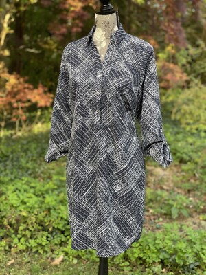  THE LIMITED Ashton Gray Shirt Dress Womens Career Work Size:S