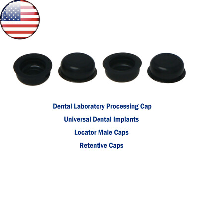 US 4PCS Dental Locator Lab Grip Retention Processing Cap Overdenture ...