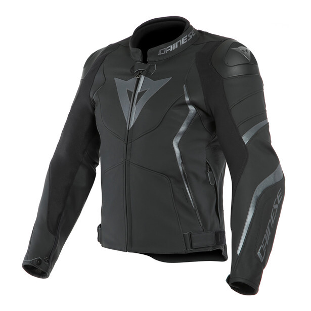 Dainese Avro 4 Black Antracite Leather Motorcycle Jacket