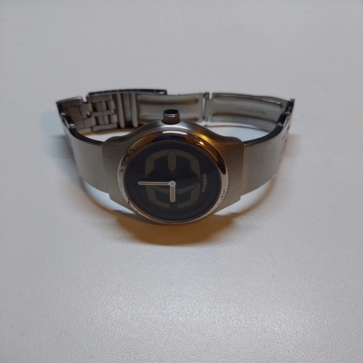 Fossil Big Tic Stainless Steel Band Analog & Digital Wristwatches