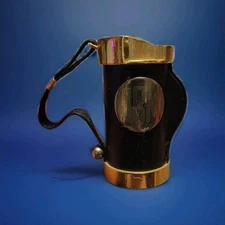 Things Remembered Golf Bag Desktop Pen Pencil Holder Black Gold wo Pens Dad Gift