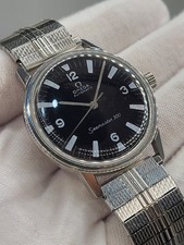 1965 Omega Seamaster Men's Watch RARE Military Dial Vintage 165.002 [N. MINT]