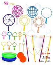 Giant Bubble Wands - 22 Big Bubble Wands Toy Set Maker