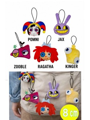 Amazing Digital Circus Petanko Face Mascot Plush 8cm Japan Limited New
