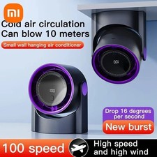 100 Speed Adjustable Bladeless Fan Air Con Silent 360 Degree Portable Timer