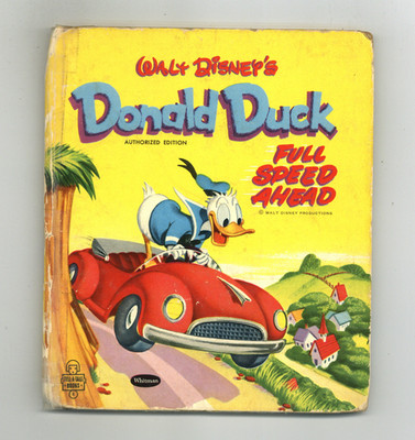 Donald Duck Full Speed Ahead HC A Whitman Tell-A-Tale Book #900:15 FR 1953