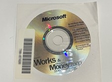 Microsoft Works 7.0 PC Software CD OEM HP X09-56690 Money 2003 Encarta Word Disc