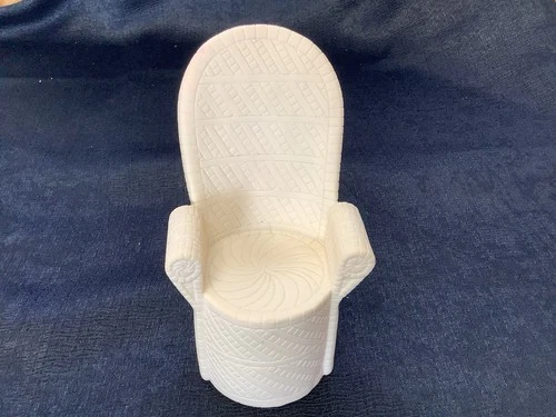 Vintage Meritus Dollhouse 1:6 Faux Wicker Chair 1984 Hong Kong Barbie Doll Size