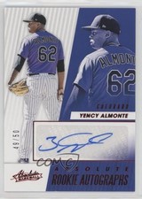2019 Panini Chronicles Absolute Rookie Red 49/50 Yency Almonte #ARA-YA Auto 5l1