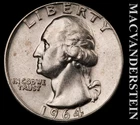 1964 Silver Washington Quarter - Scarce  High Grade  Lustrous  #L5984