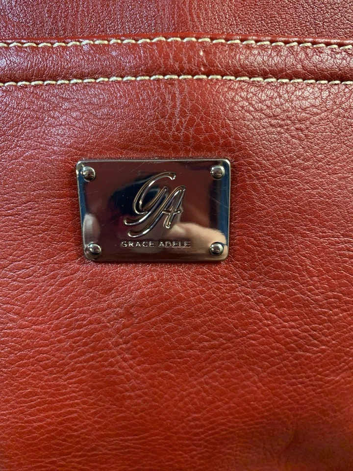 Grace Adele Elegant Handbag Red Graphic Inside Design Print Boho Chic Casual - Image 2 of 4