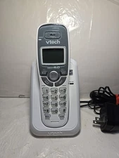Vtech DECT 6.0 Handset Cordless Telephone Caller ID Speaker White/Gray, NoPwrcrd
