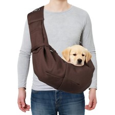 Pet Sling Carrier for Small Dogs and Cats Up to 16.5 Lbs Brown