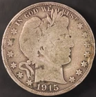 1915 BARBER HALF DOLLAR | 90% SILVER | LOT BB-314