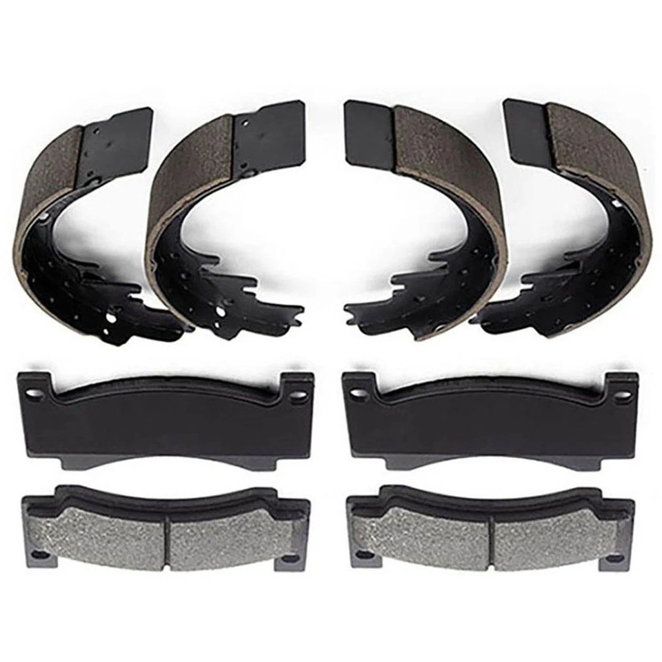 Pastillas de freno delanteras traseras zapatas de tambor para 1972 1973 International Harvester 1010 4,2 L Foto 2 de 4