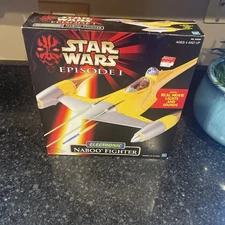 Vtg 1998 Star Wars Episode 1 Electronic Naboo Fighter Hasbro NEW Sealed Box