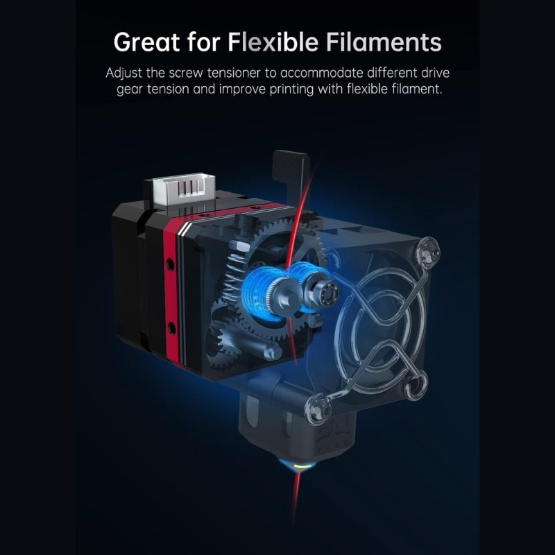 H2 V2S Extruder Upgrad Dual Gear Extruder Smooth Not Easy to Block Extruder