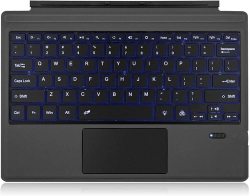 Tastiera Bt Compatibile Surface Pro 3 4 5 6 7 RGB Layout Qwerty Inglese