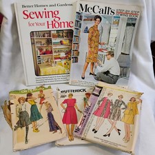 Vintage Sewing Lot Better Homes McCall's Guide 2 Books Home Projects +Patterns