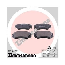 Zimmermann 24412.190.1 Bremsbelagsatz Scheibenbremse Vorderachse für Opel