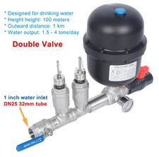 1-inch Stainless Steel Hydraulic Ram Pump Wat...
