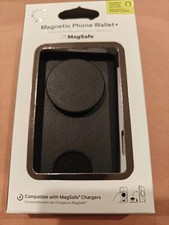 PopSockets Magnetic Phone Wallet with Grip and MagSafe - Black Open Box 