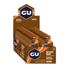 GU Energy Original Sports Nutrition Energy Gel, 24-Count, Caramel Macchiato