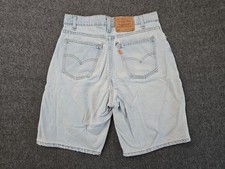 Levis 560 Vtg 1995 Orange Tab Light Wash Denim Shorts Mens Sz 32 USA Baggy Jorts