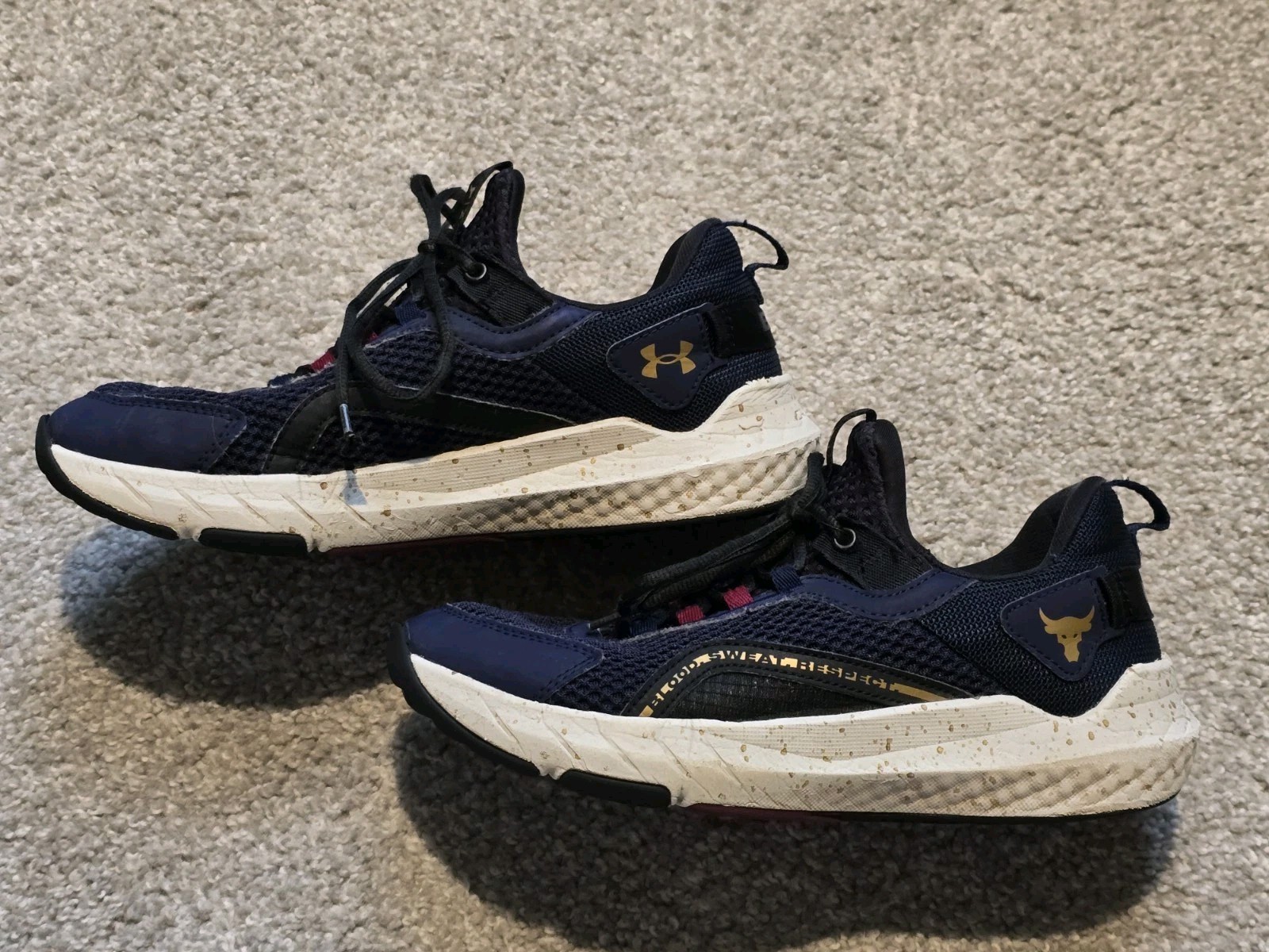 SAOLA Scarpe da allenamento UA Project Rock Youth 7 blu BSR 3 allenamento 3026767 400