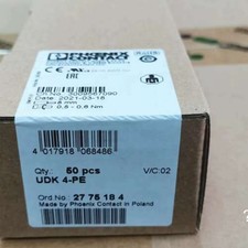 50PC new Phoenix Contact 2775184 grounding terminal UDK 4-PE in box FREE SHIP#SF