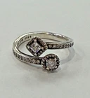 Authentic PANDORA 925 Silver Ale Abstract Elegance Sparkling Open Ring